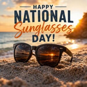 Happy National Sunglasses Day greeting card