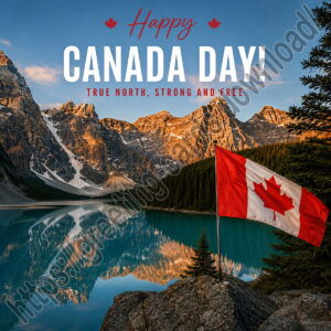 Happy Canada Day greeting card