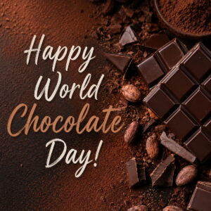 Happy World Chocolate Day greeting card