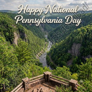 Happy National Pennsylvania Day greeting card