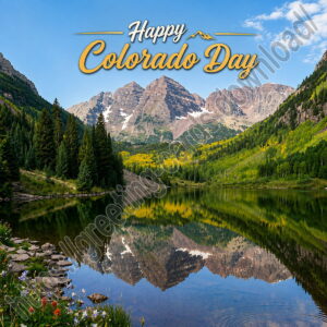 Happy Colorado Day greeting card