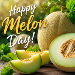 Happy Melon Day greeting card