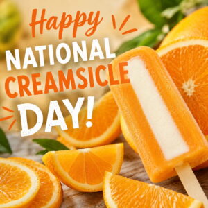 Happy National Creamsicle Day greeting card